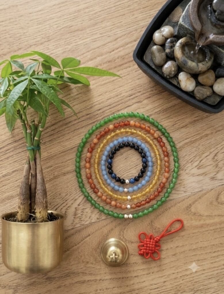 pulsera hechas a mano de diferentes cuarzos